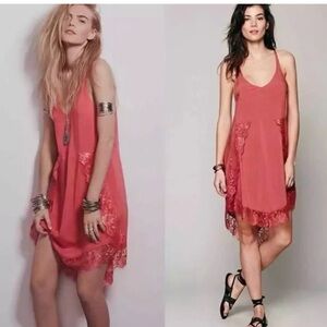 Free People Vibrant Coral Dress